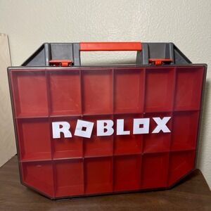Roblox Collector's Toolbox Carry & Storage Case Double Stack 36 Slots Red Gray